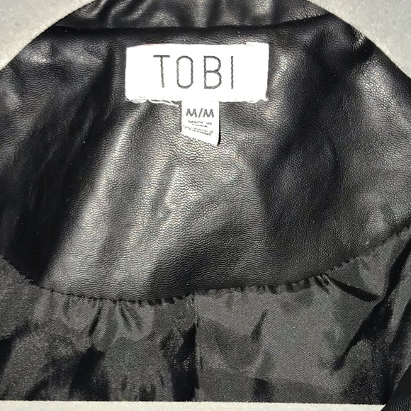 Tobi Black Leather Jacket - Picture 3 of 3